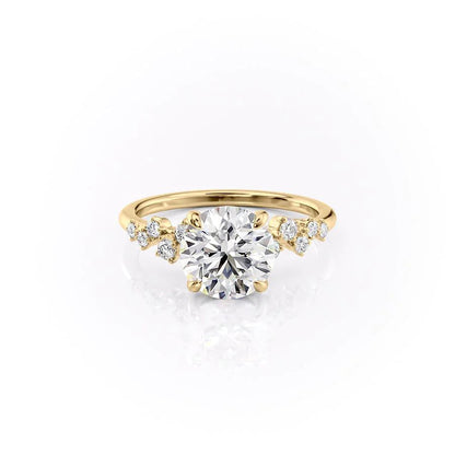 Asscher Three Stones Engagement Ring – 5.75 CT Moissanite Diamond