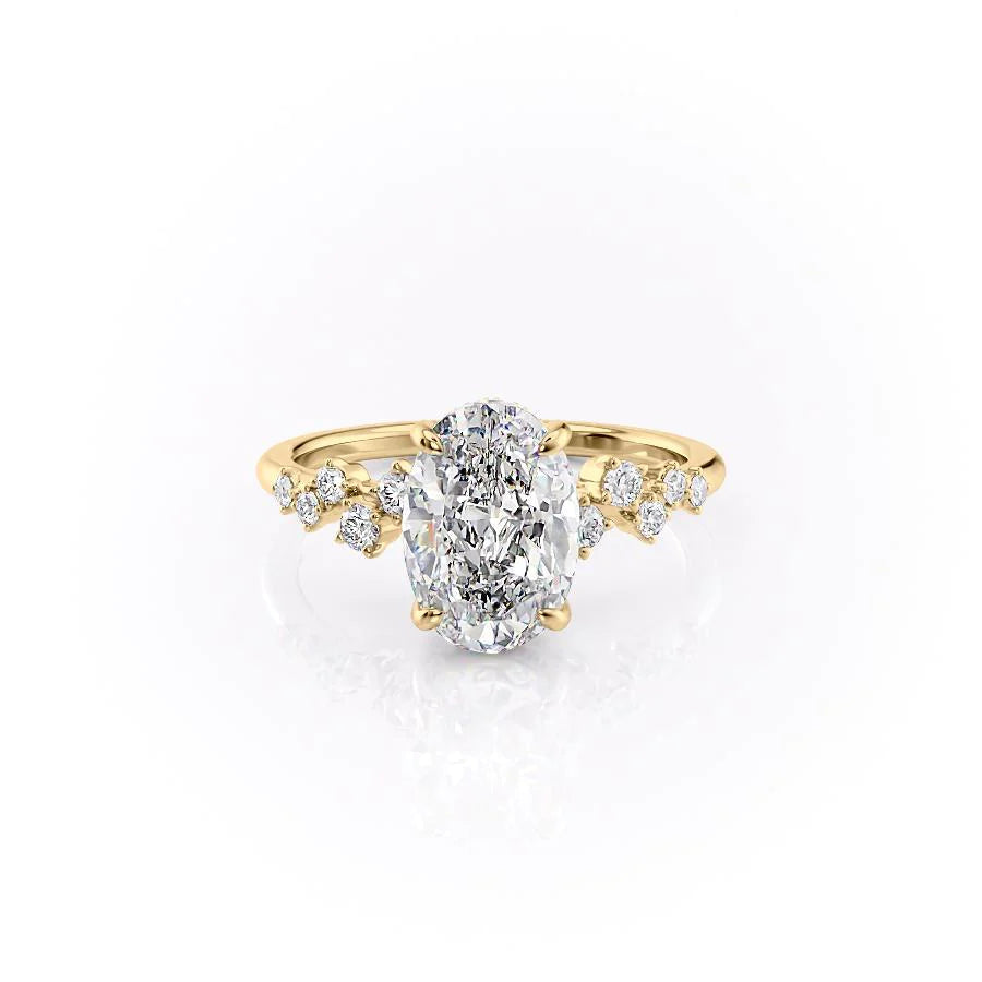 Asscher Three Stones Engagement Ring – 5.75 CT Moissanite Diamond