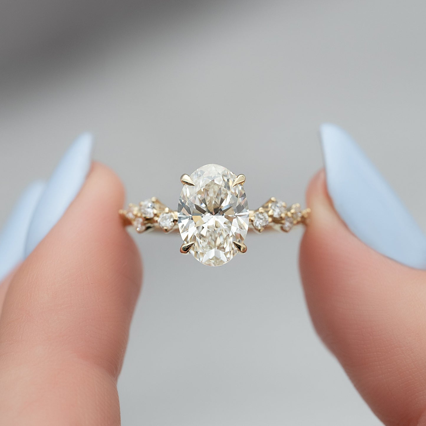 Asscher Three Stones Engagement Ring – 5.75 CT Moissanite Diamond
