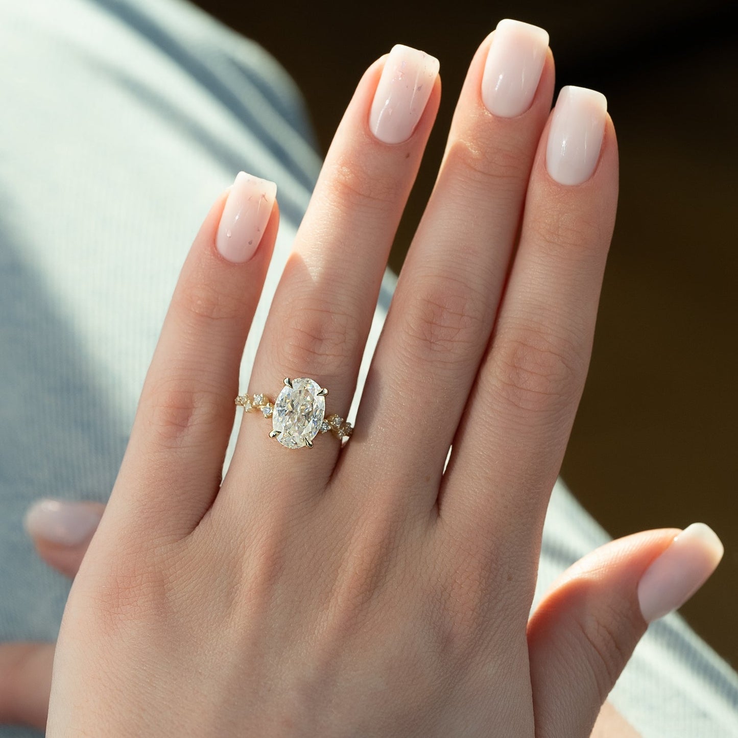 Asscher Three Stones Engagement Ring – 5.75 CT Moissanite Diamond