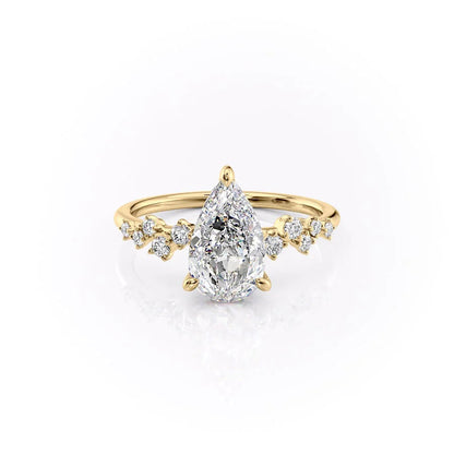 Asscher Three Stones Engagement Ring – 5.75 CT Moissanite Diamond