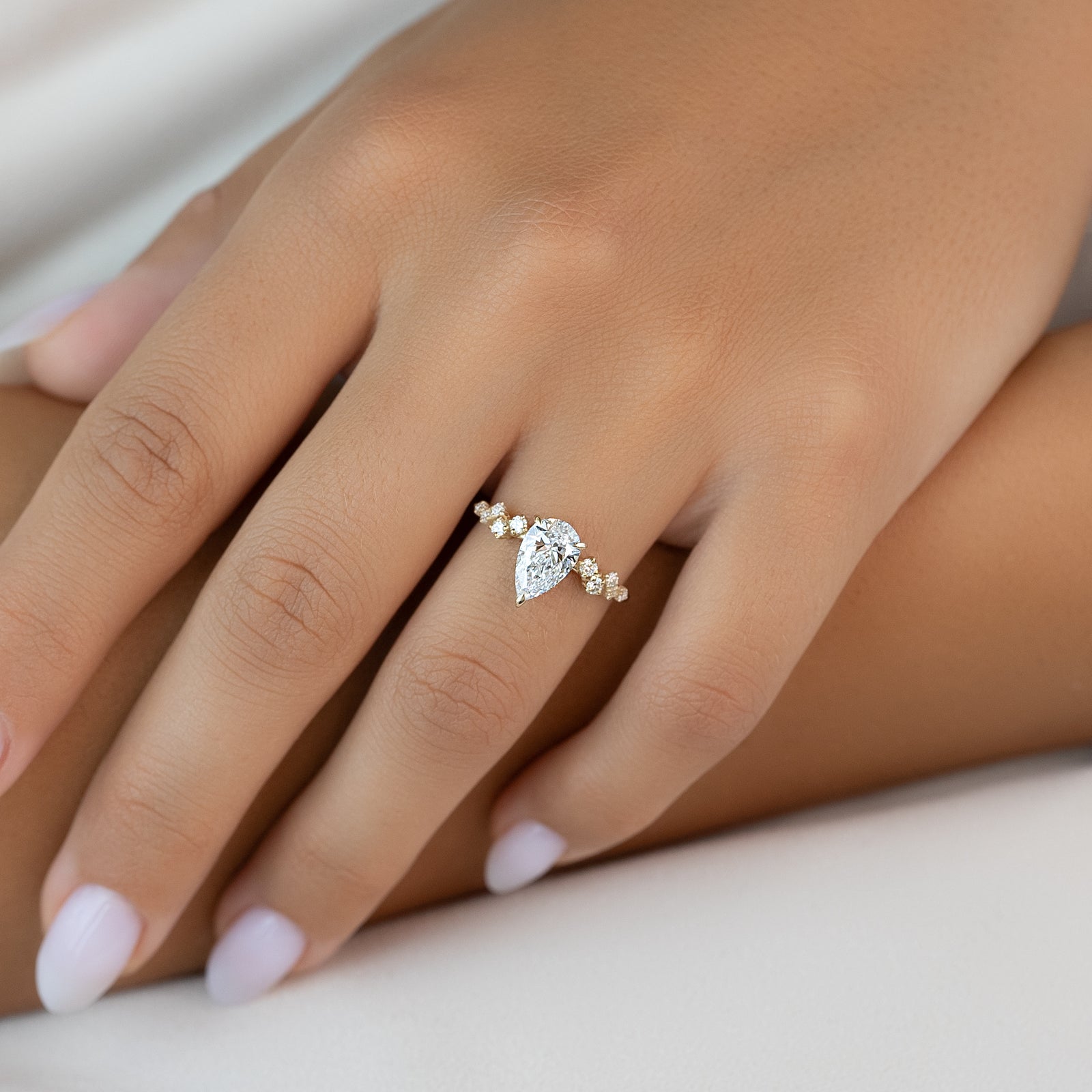 Asscher Three Stones Engagement Ring – 5.75 CT Moissanite Diamond