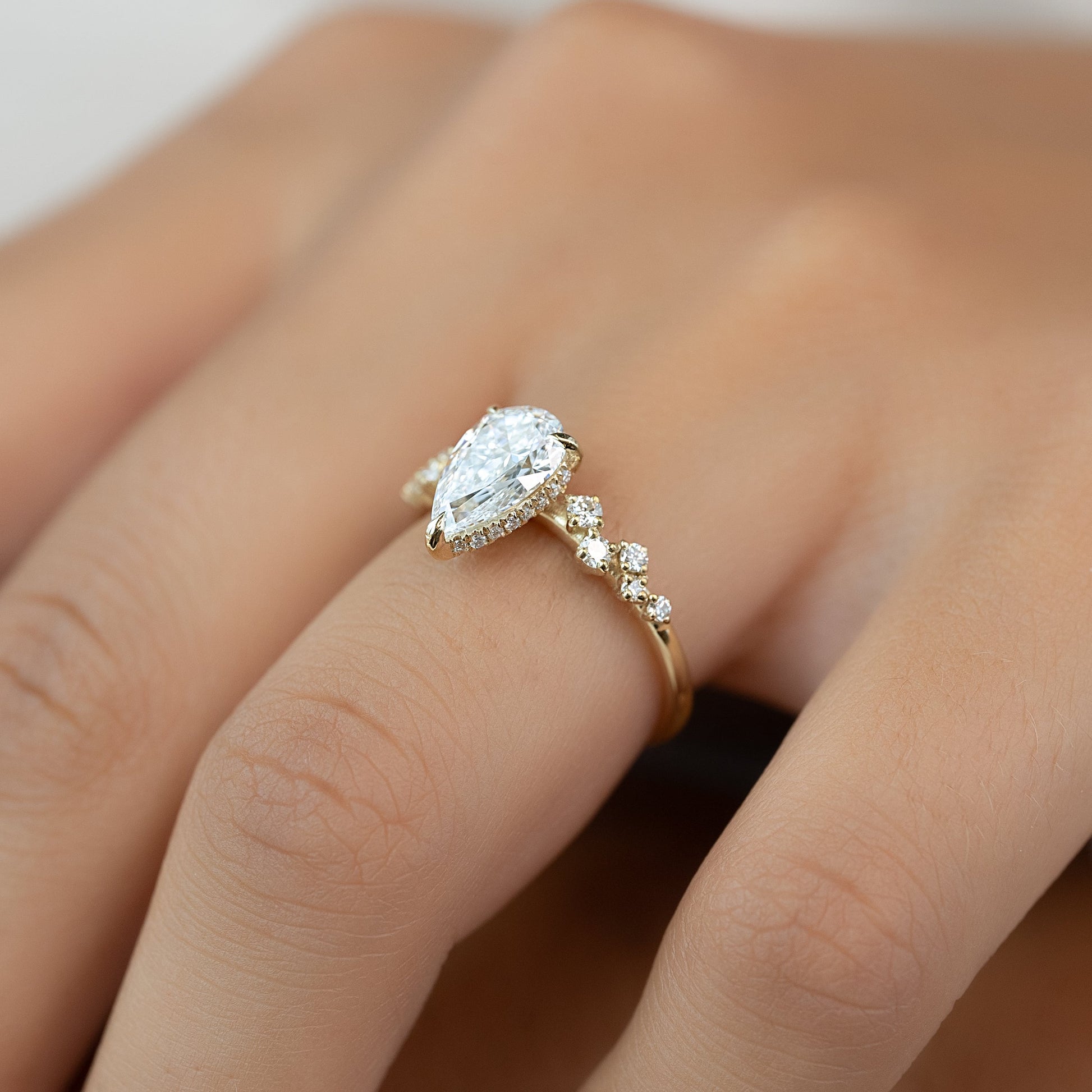 Asscher Three Stones Engagement Ring – 5.75 CT Moissanite Diamond