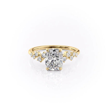 Asscher Three Stones Engagement Ring – 5.75 CT Moissanite Diamond