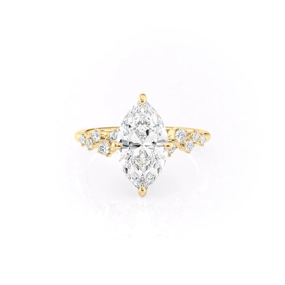 Asscher Three Stones Engagement Ring – 5.75 CT Moissanite Diamond