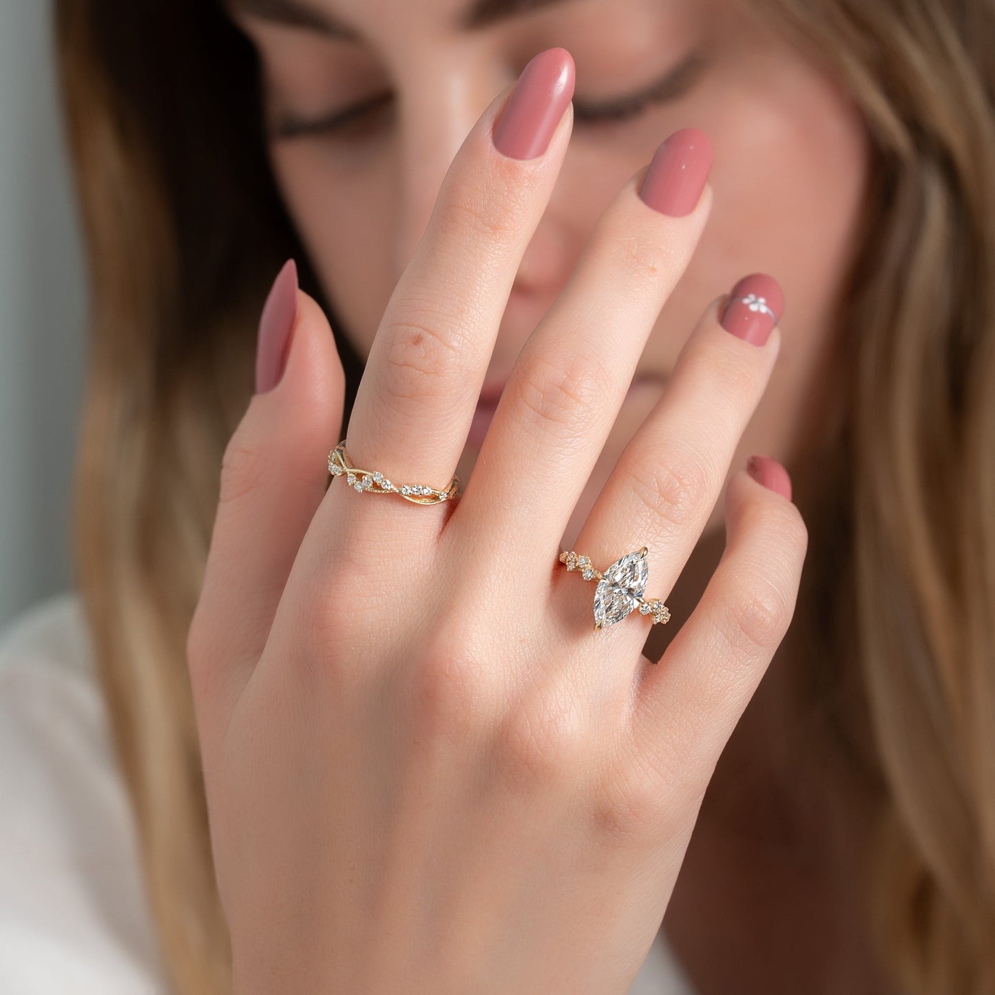 Asscher Three Stones Engagement Ring – 5.75 CT Moissanite Diamond