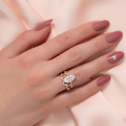 Asscher Three Stones Engagement Ring – 5.75 CT Moissanite Diamond