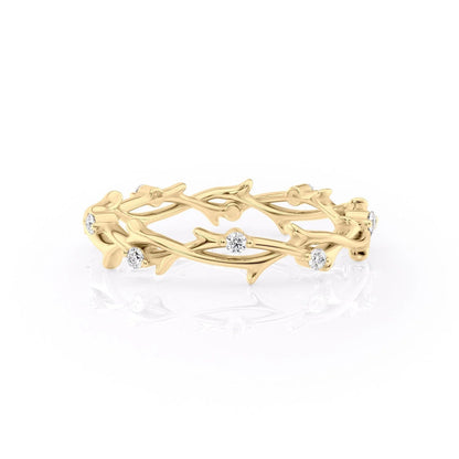 1.29 TCW Oval and Emerald Diamond Half Eternity DEF/VVS Lab Grown Wedding Band