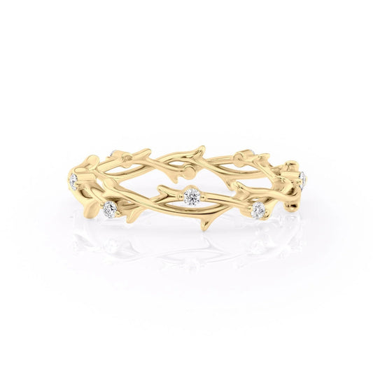 1.29 TCW Oval and Emerald Diamond Half Eternity DEF/VVS Lab Grown Wedding Band