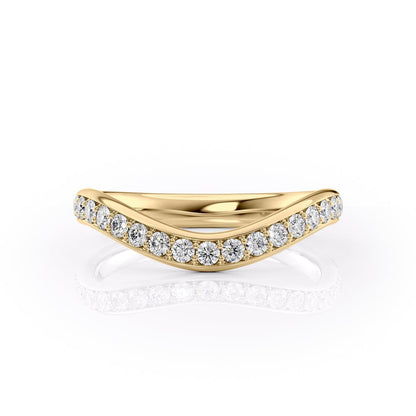 1.29 TCW Oval and Emerald Diamond Half Eternity DEF/VVS Lab Grown Wedding Band