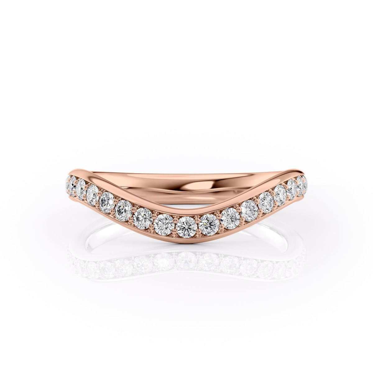 1.29 TCW Oval and Emerald Diamond Half Eternity DEF/VVS Lab Grown Wedding Band