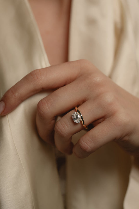 Round Halo, Pave & Split Shank Engagement Ring – 1.93 CT Lab Grown Diamond