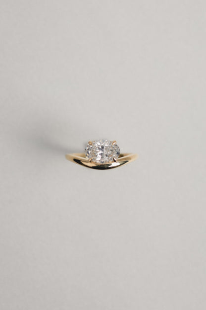 Round Halo, Pave & Split Shank Engagement Ring – 1.93 CT Lab Grown Diamond