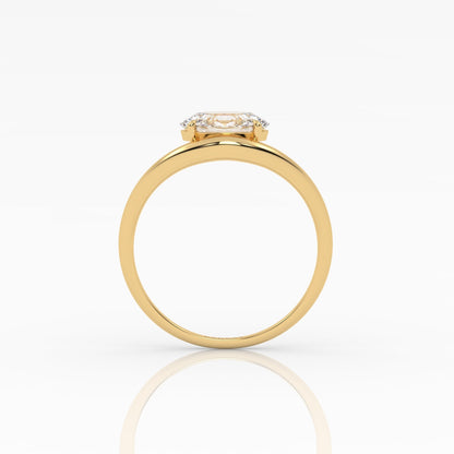 Round Halo, Pave & Split Shank Engagement Ring – 1.93 CT Lab Grown Diamond