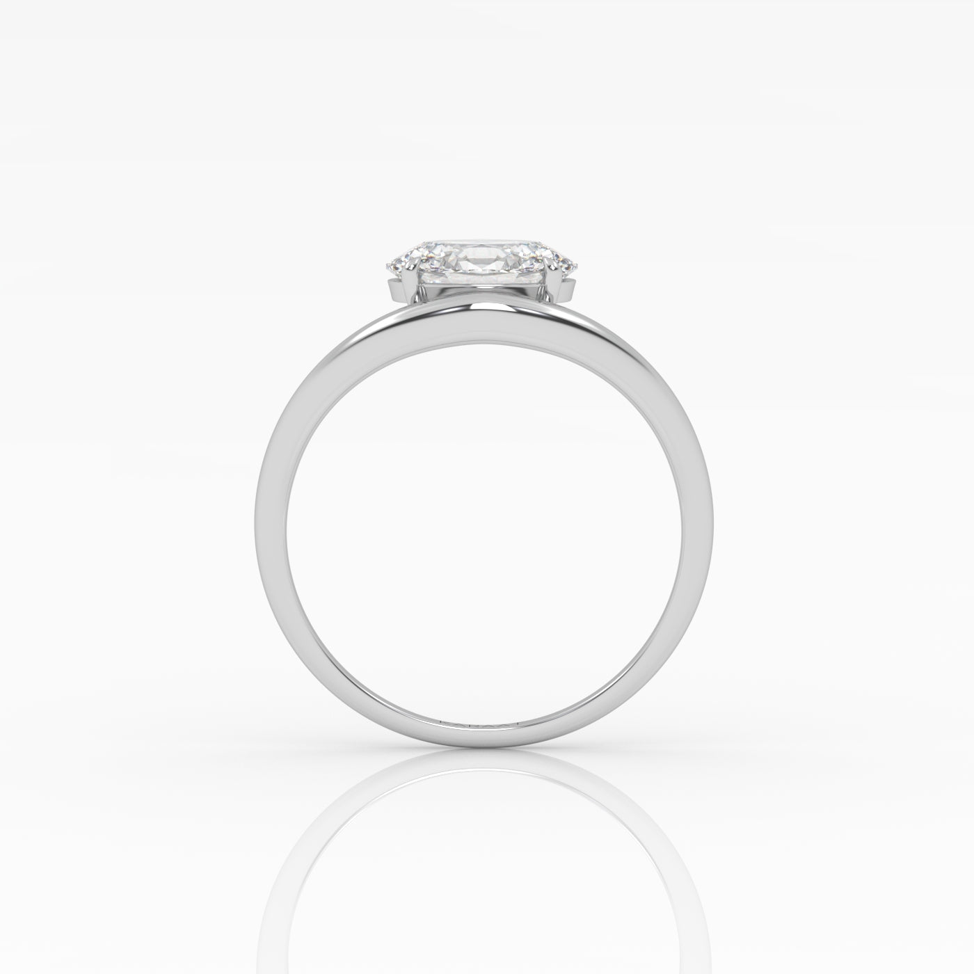 Round Halo, Pave & Split Shank Engagement Ring – 1.93 CT Lab Grown Diamond