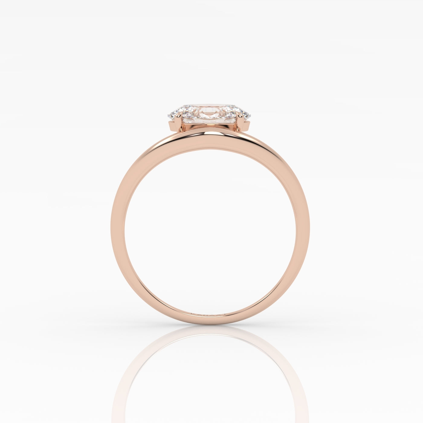 Round Halo, Pave & Split Shank Engagement Ring – 1.93 CT Lab Grown Diamond