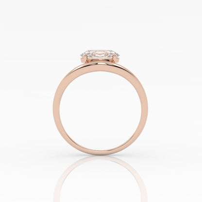 Round Halo, Pave & Split Shank Engagement Ring – 1.93 CT Lab Grown Diamond