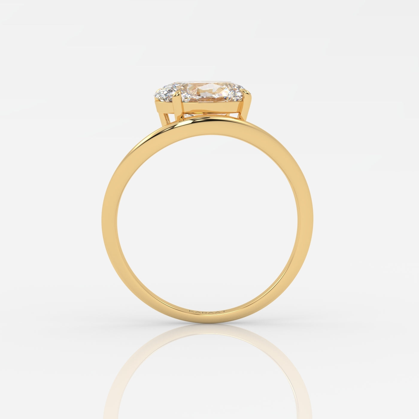 Round Halo, Pave & Split Shank Engagement Ring – 1.93 CT Lab Grown Diamond