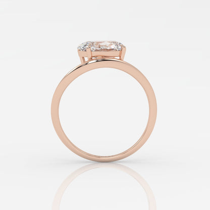 Round Halo, Pave & Split Shank Engagement Ring – 1.93 CT Lab Grown Diamond