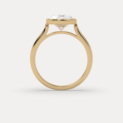 Round Halo, Pave & Split Shank Engagement Ring – 1.93 CT Lab Grown Diamond