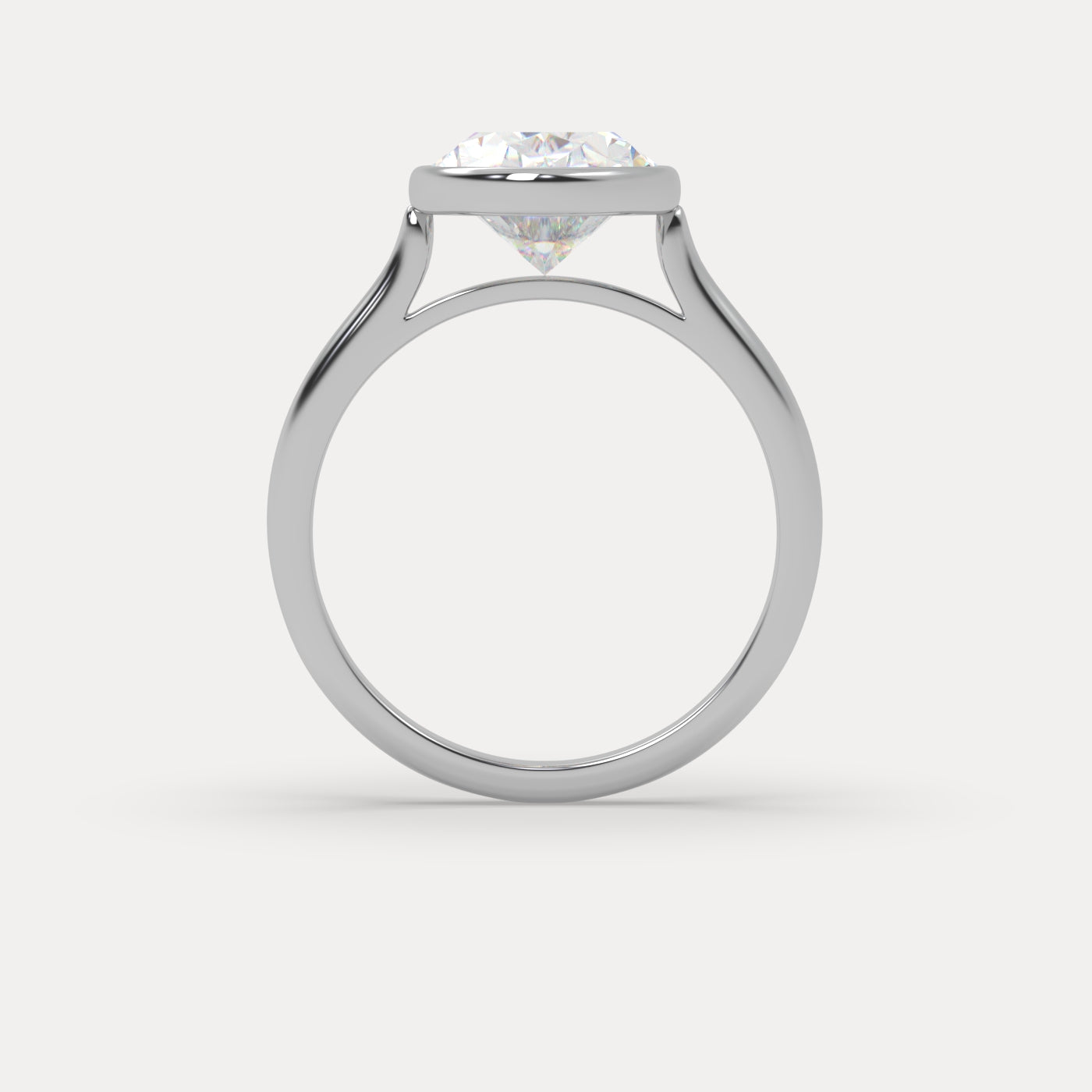 Round Halo, Pave & Split Shank Engagement Ring – 1.93 CT Lab Grown Diamond