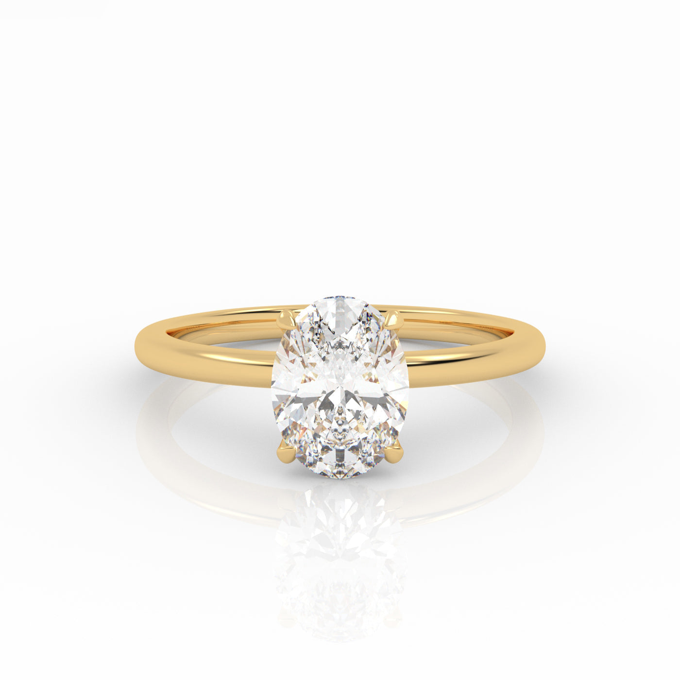 Round Halo, Pave & Split Shank Engagement Ring – 1.93 CT Lab Grown Diamond