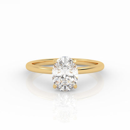 Round Halo, Pave & Split Shank Engagement Ring – 1.93 CT Lab Grown Diamond