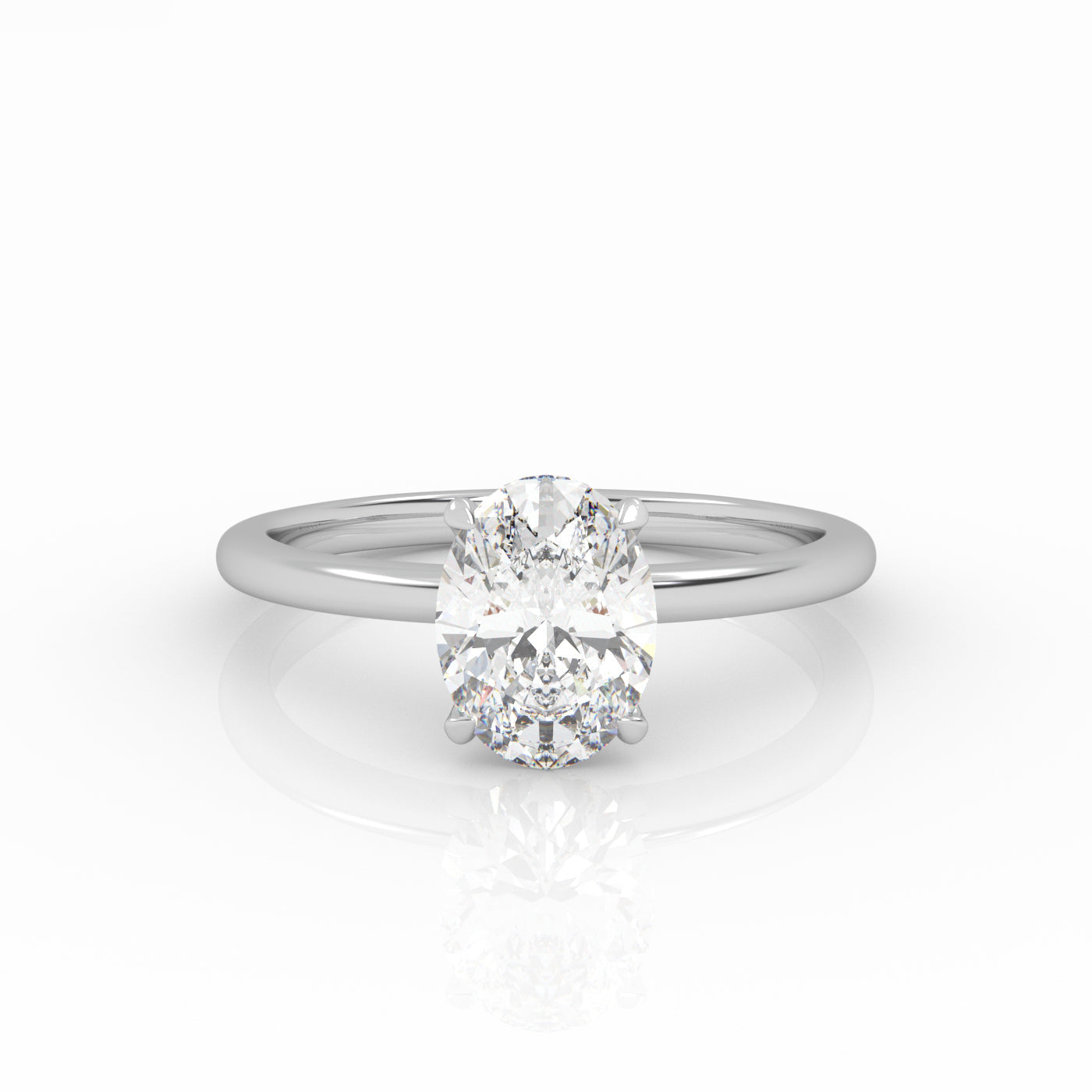 Round Halo, Pave & Split Shank Engagement Ring – 1.93 CT Lab Grown Diamond