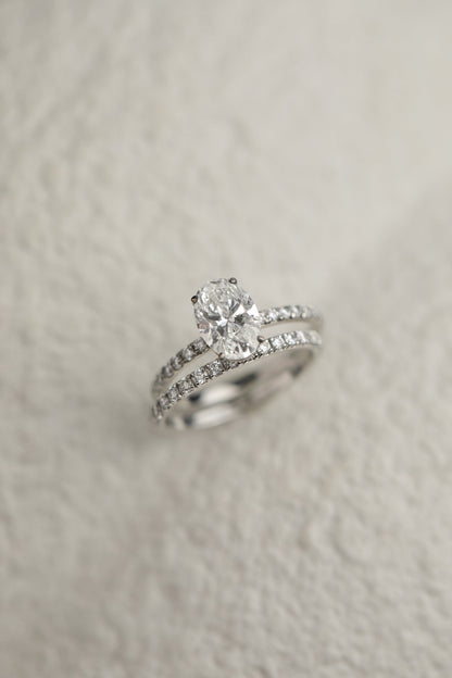 Round Halo, Pave & Split Shank Engagement Ring – 1.93 CT Lab Grown Diamond