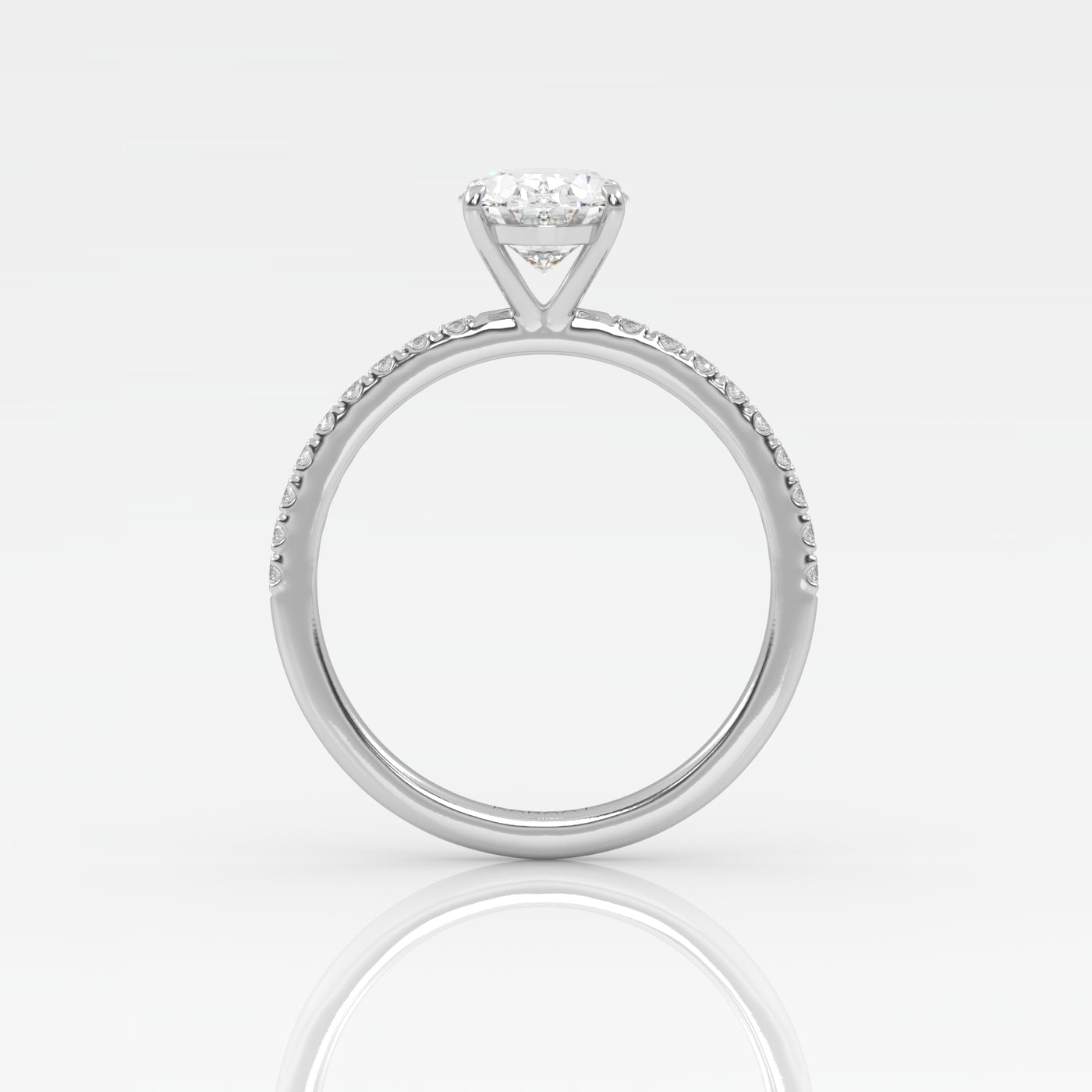 Round Halo, Pave & Split Shank Engagement Ring – 1.93 CT Lab Grown Diamond