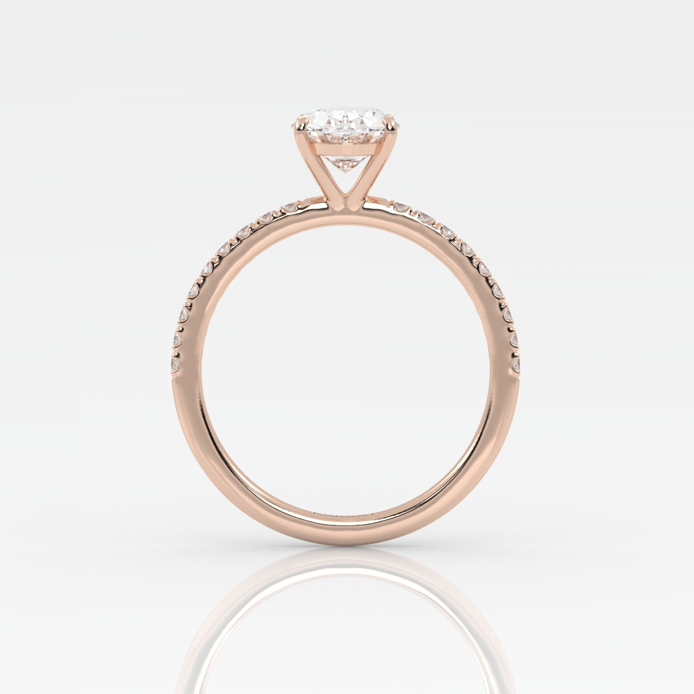 Round Halo, Pave & Split Shank Engagement Ring – 1.93 CT Lab Grown Diamond