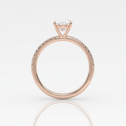 Round Halo, Pave & Split Shank Engagement Ring – 1.93 CT Lab Grown Diamond