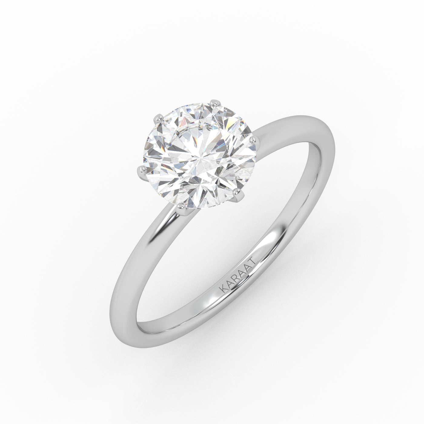 Round Halo, Pave & Split Shank Engagement Ring – 1.93 CT Lab Grown Diamond