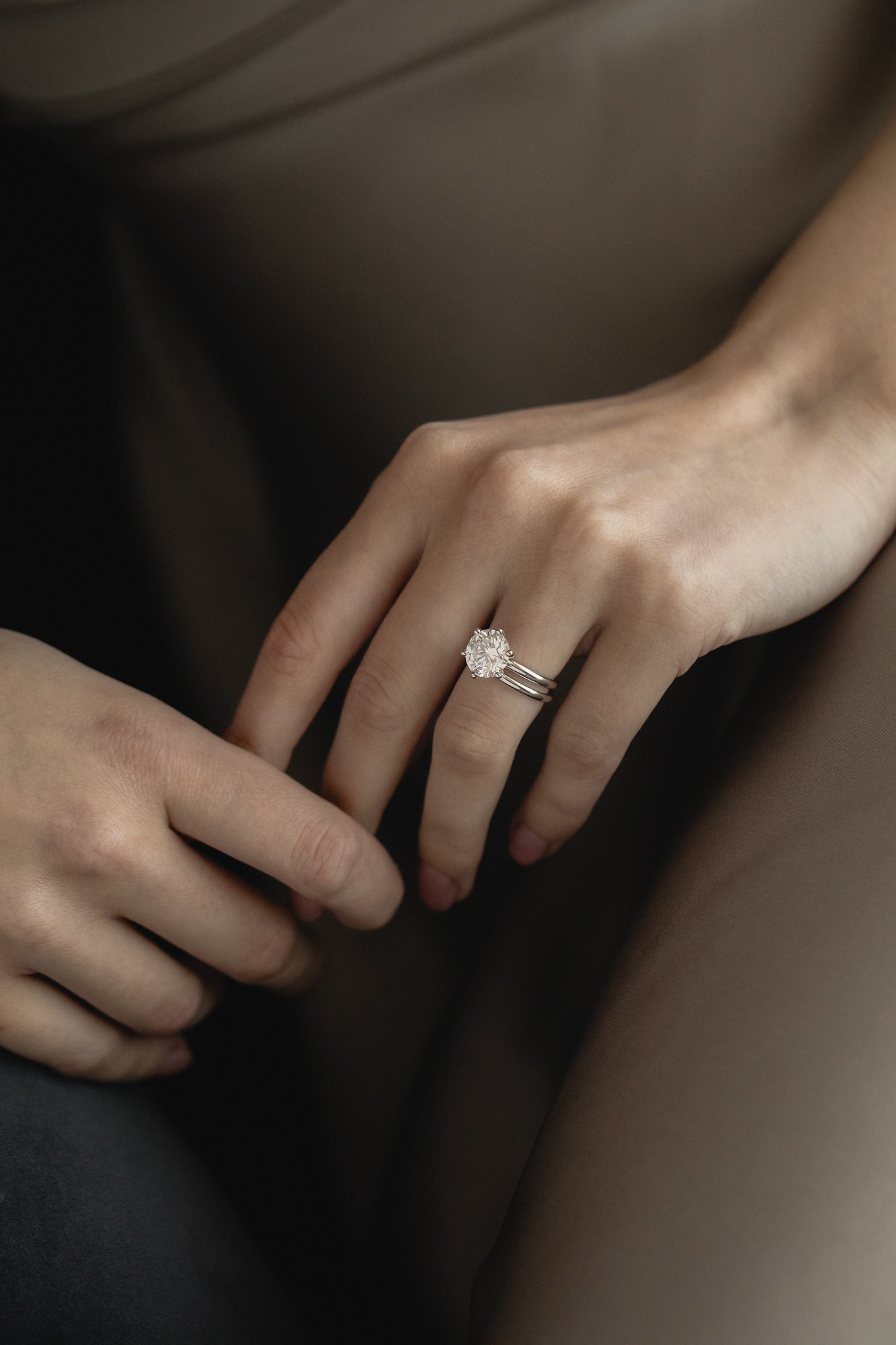 Round Halo, Pave & Split Shank Engagement Ring – 1.93 CT Lab Grown Diamond