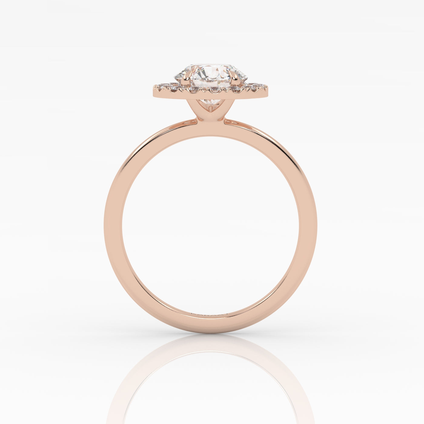 Round Halo, Pave & Split Shank Engagement Ring – 1.93 CT Lab Grown Diamond