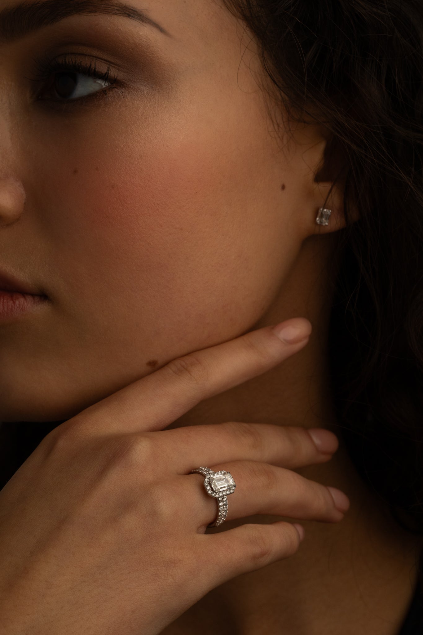 Round Halo, Pave & Split Shank Engagement Ring – 1.93 CT Lab Grown Diamond