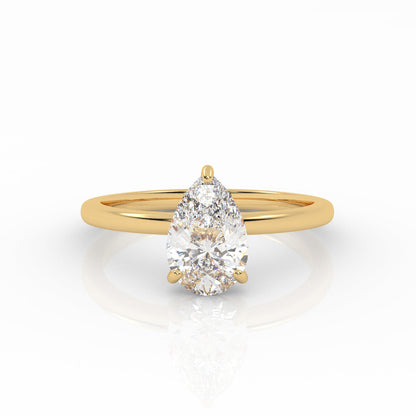 Round Halo, Pave & Split Shank Engagement Ring – 1.93 CT Lab Grown Diamond