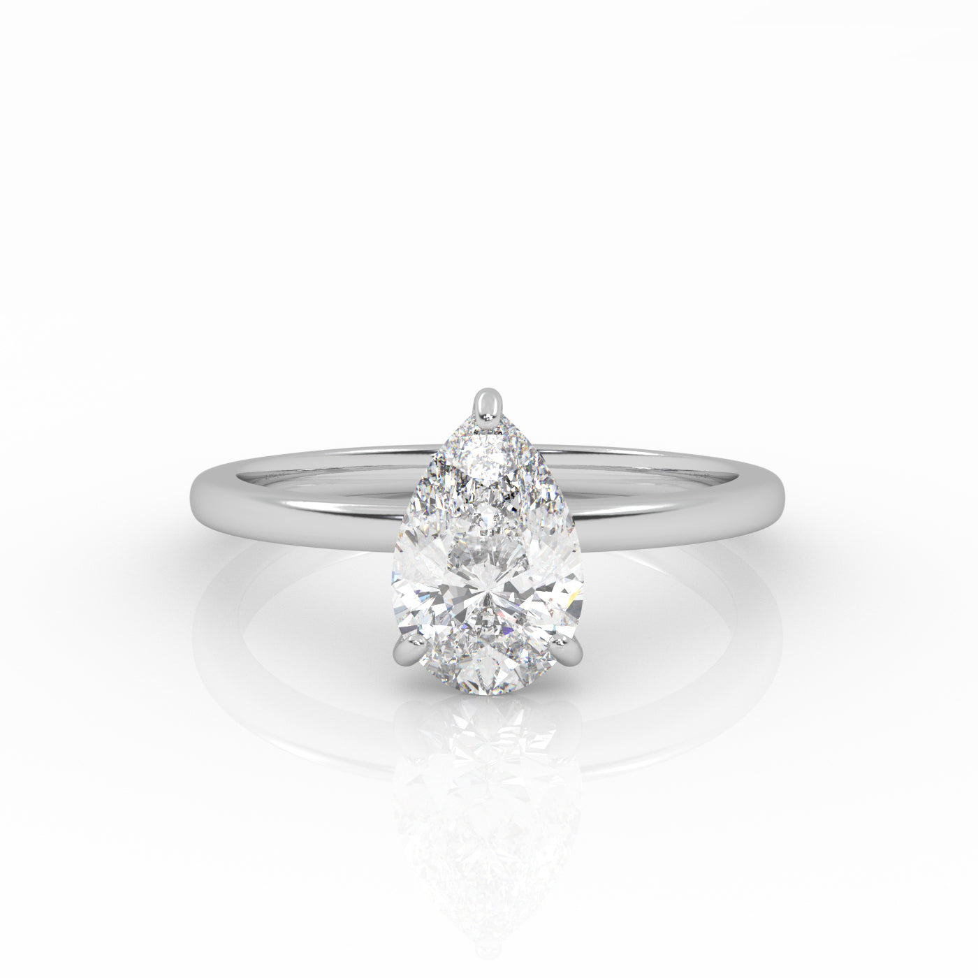 Round Halo, Pave & Split Shank Engagement Ring – 1.93 CT Lab Grown Diamond