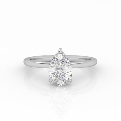 Round Halo, Pave & Split Shank Engagement Ring – 1.93 CT Lab Grown Diamond