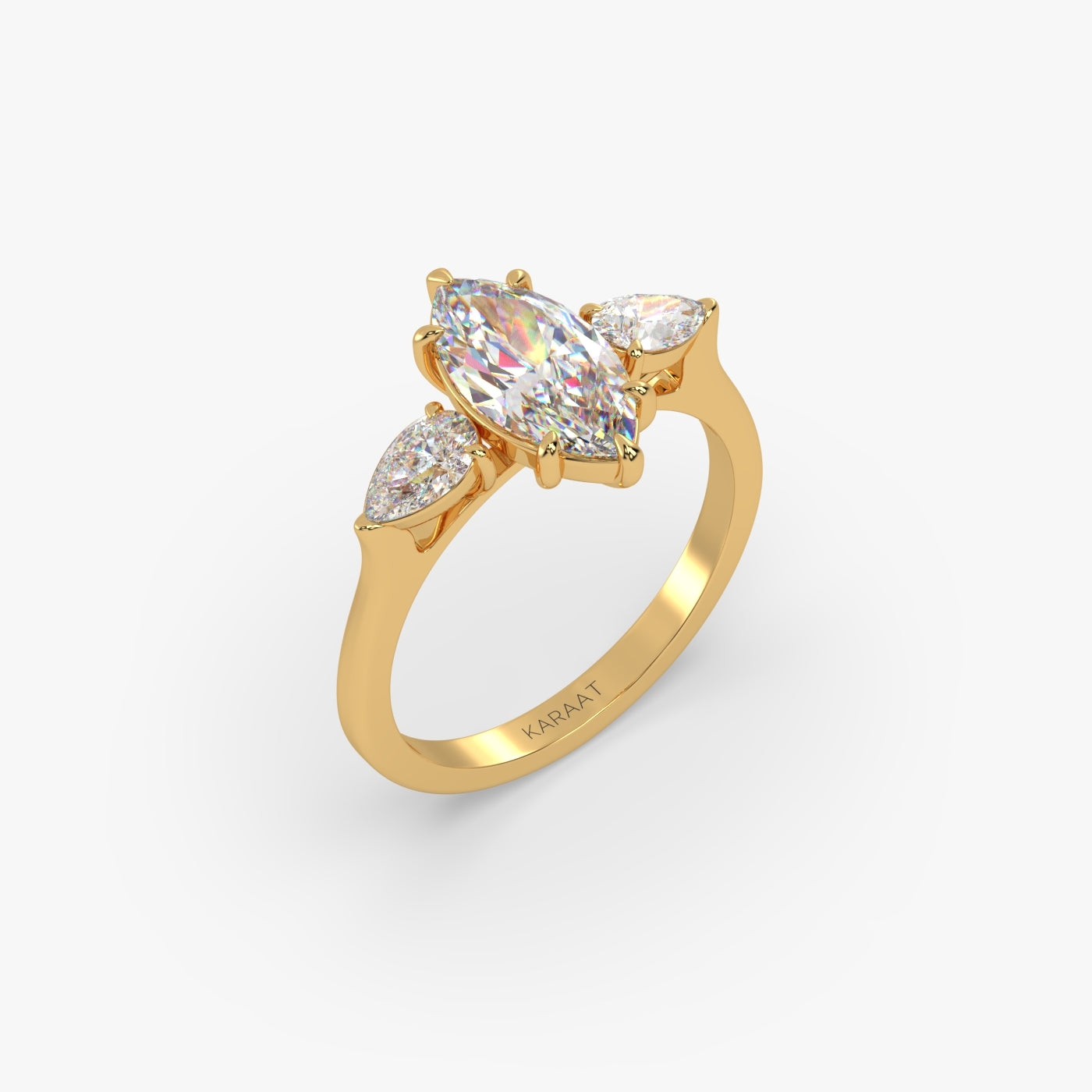 Round Halo, Pave & Split Shank Engagement Ring – 1.93 CT Lab Grown Diamond