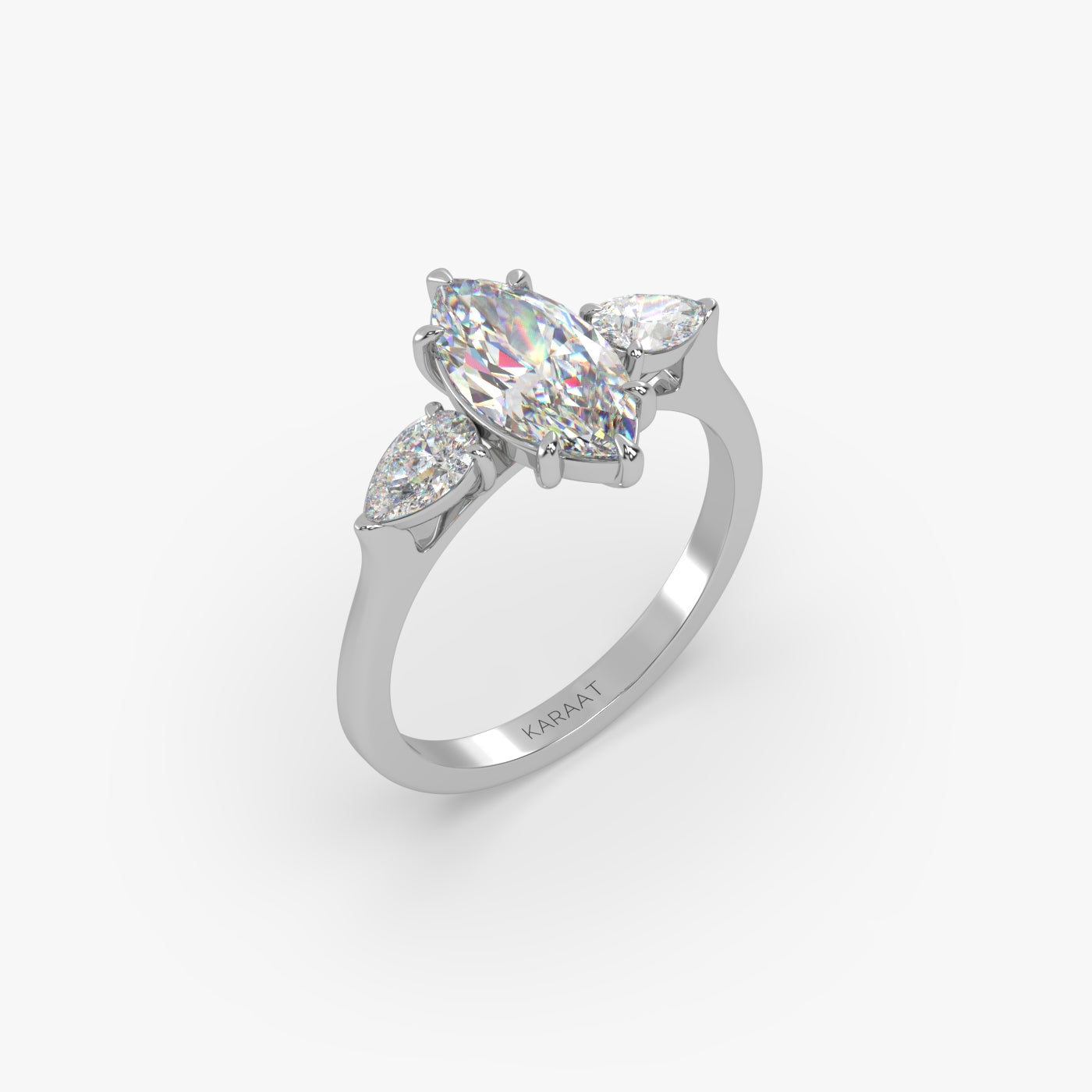 Round Halo, Pave & Split Shank Engagement Ring – 1.93 CT Lab Grown Diamond