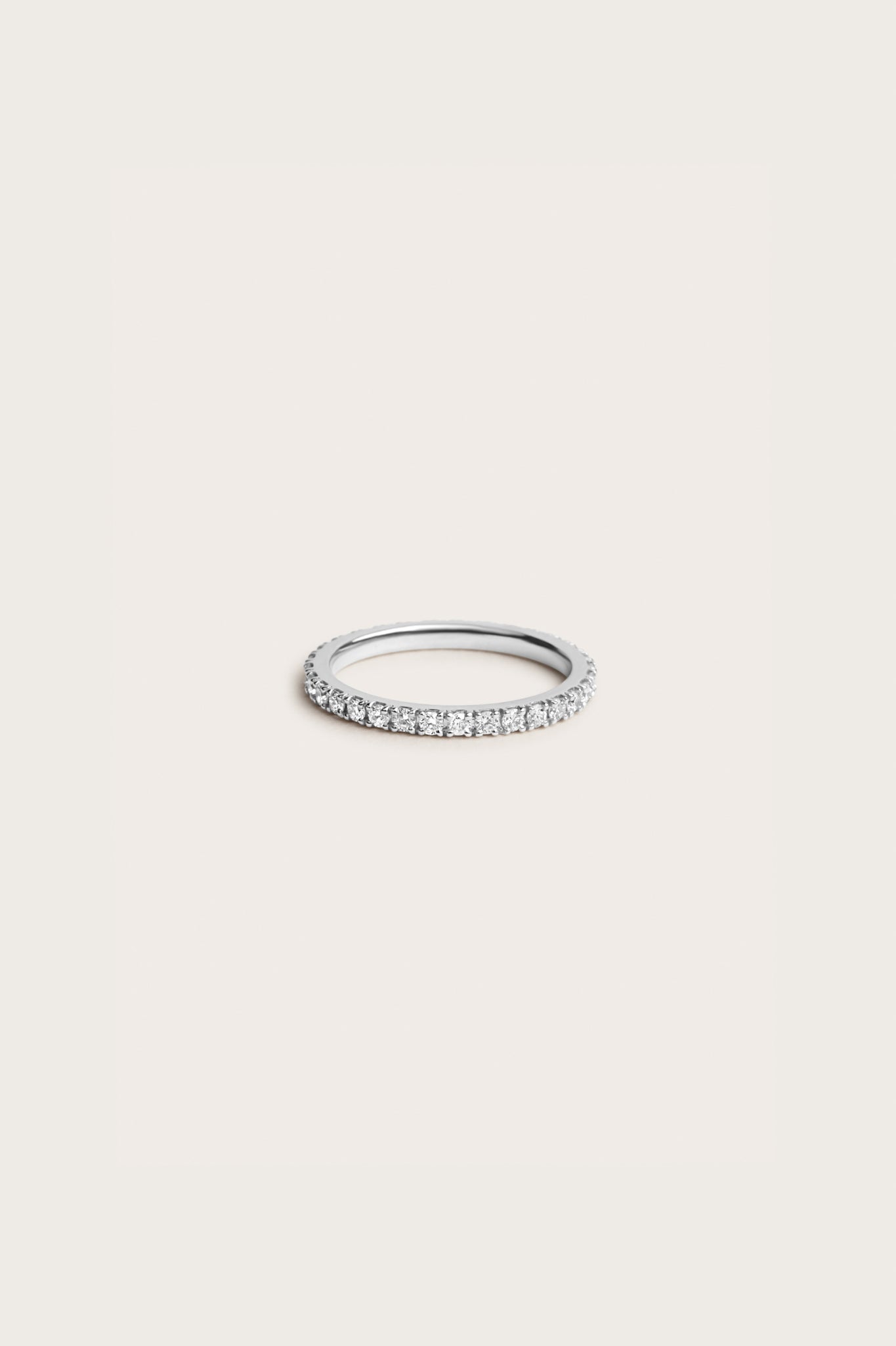 0.2 TCW Round Diamond Curved Pave DEF/VVS Lab Grown Wedding Band