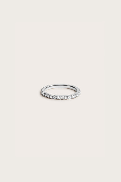 0.2 TCW Round Diamond Curved Pave DEF/VVS Lab Grown Wedding Band