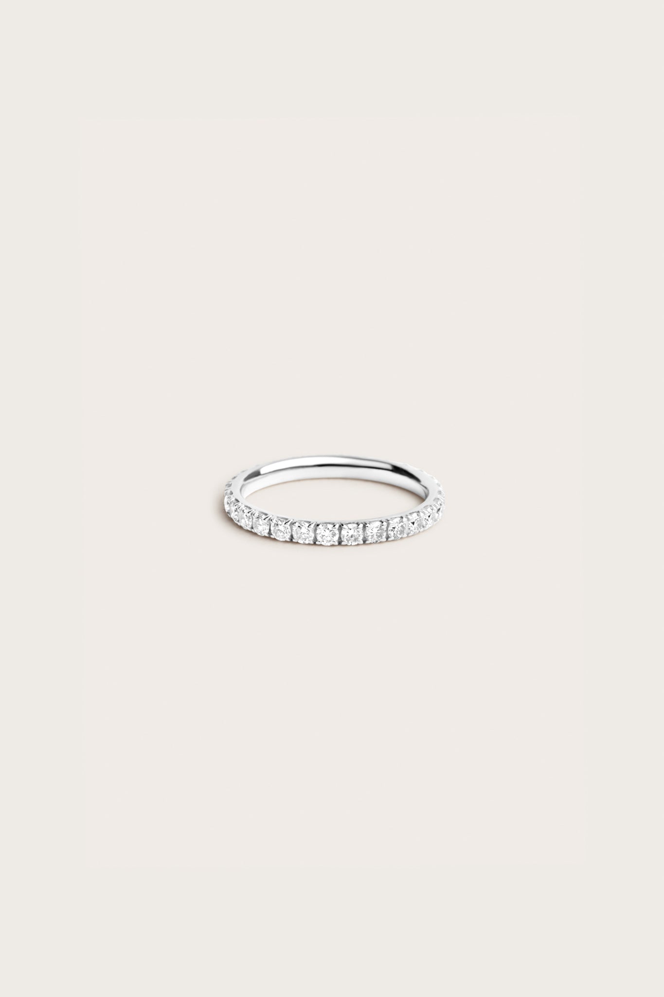 0.2 TCW Round Diamond Curved Pave DEF/VVS Lab Grown Wedding Band