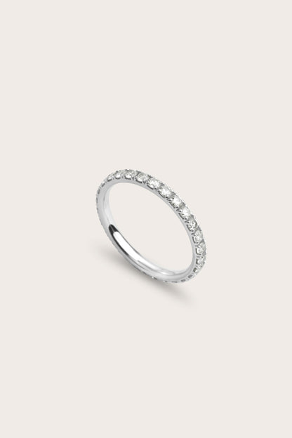 0.2 TCW Round Diamond Curved Pave DEF/VVS Lab Grown Wedding Band