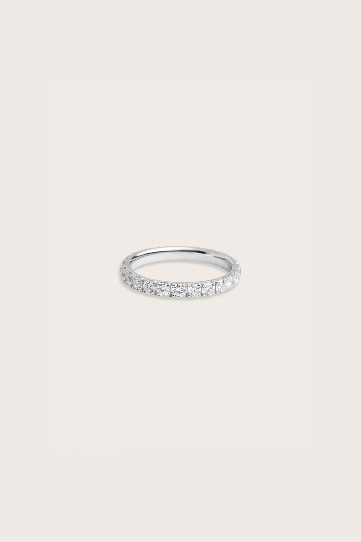 0.2 TCW Round Diamond Curved Pave DEF/VVS Lab Grown Wedding Band