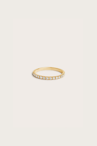 0.2 TCW Round Diamond Curved Pave DEF/VVS Lab Grown Wedding Band
