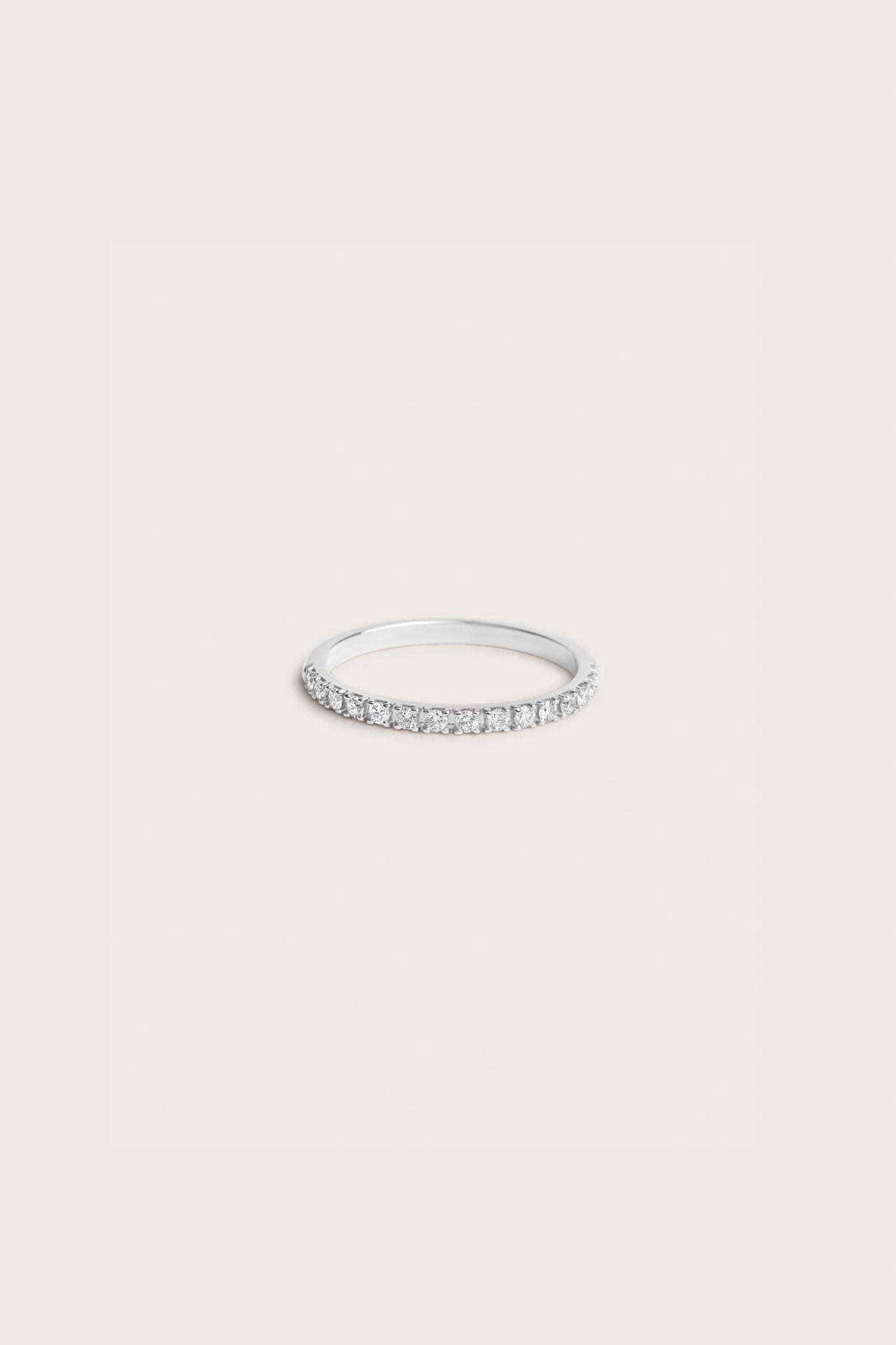 0.2 TCW Round Diamond Curved Pave DEF/VVS Lab Grown Wedding Band