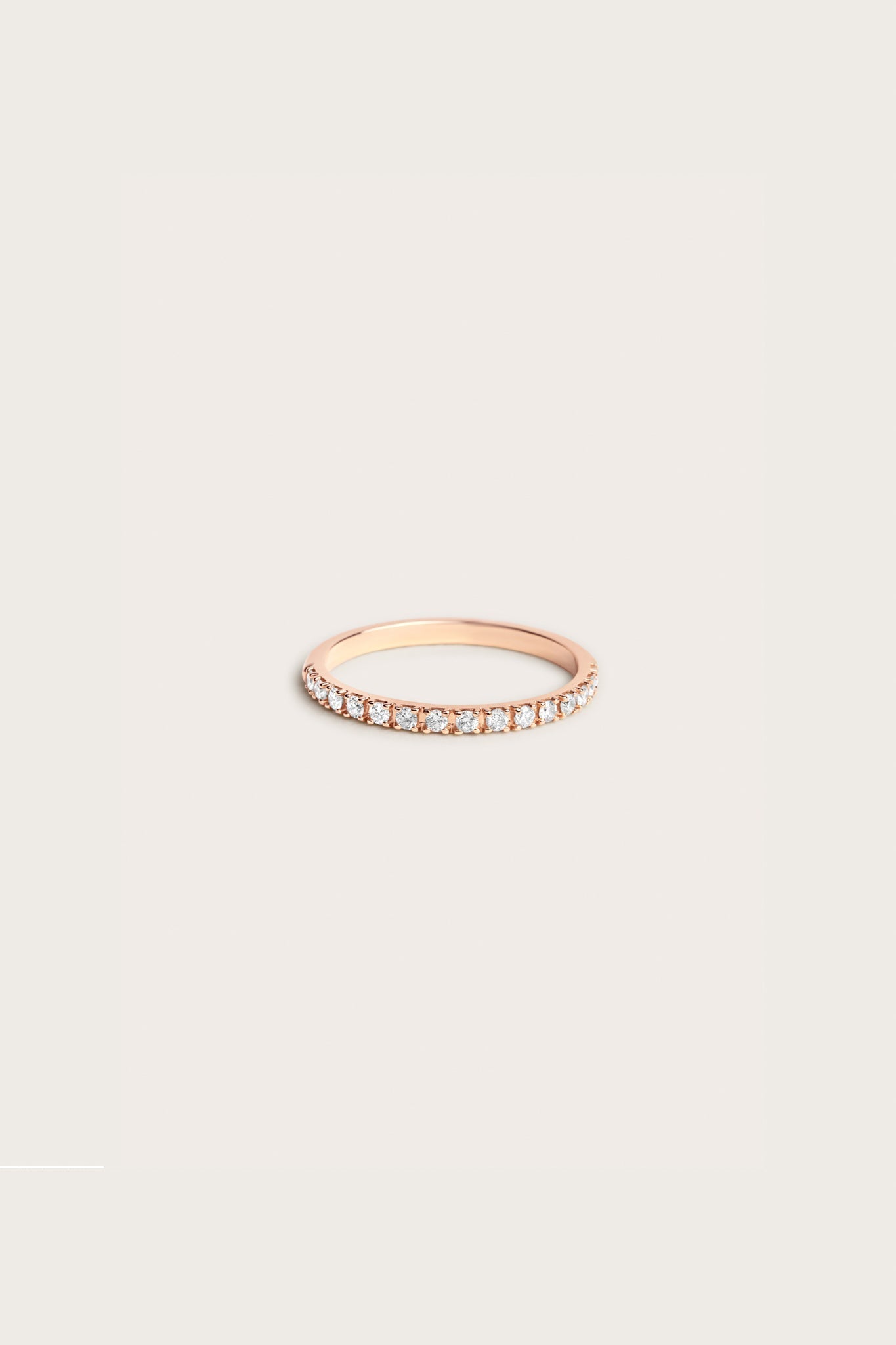0.2 TCW Round Diamond Curved Pave DEF/VVS Lab Grown Wedding Band
