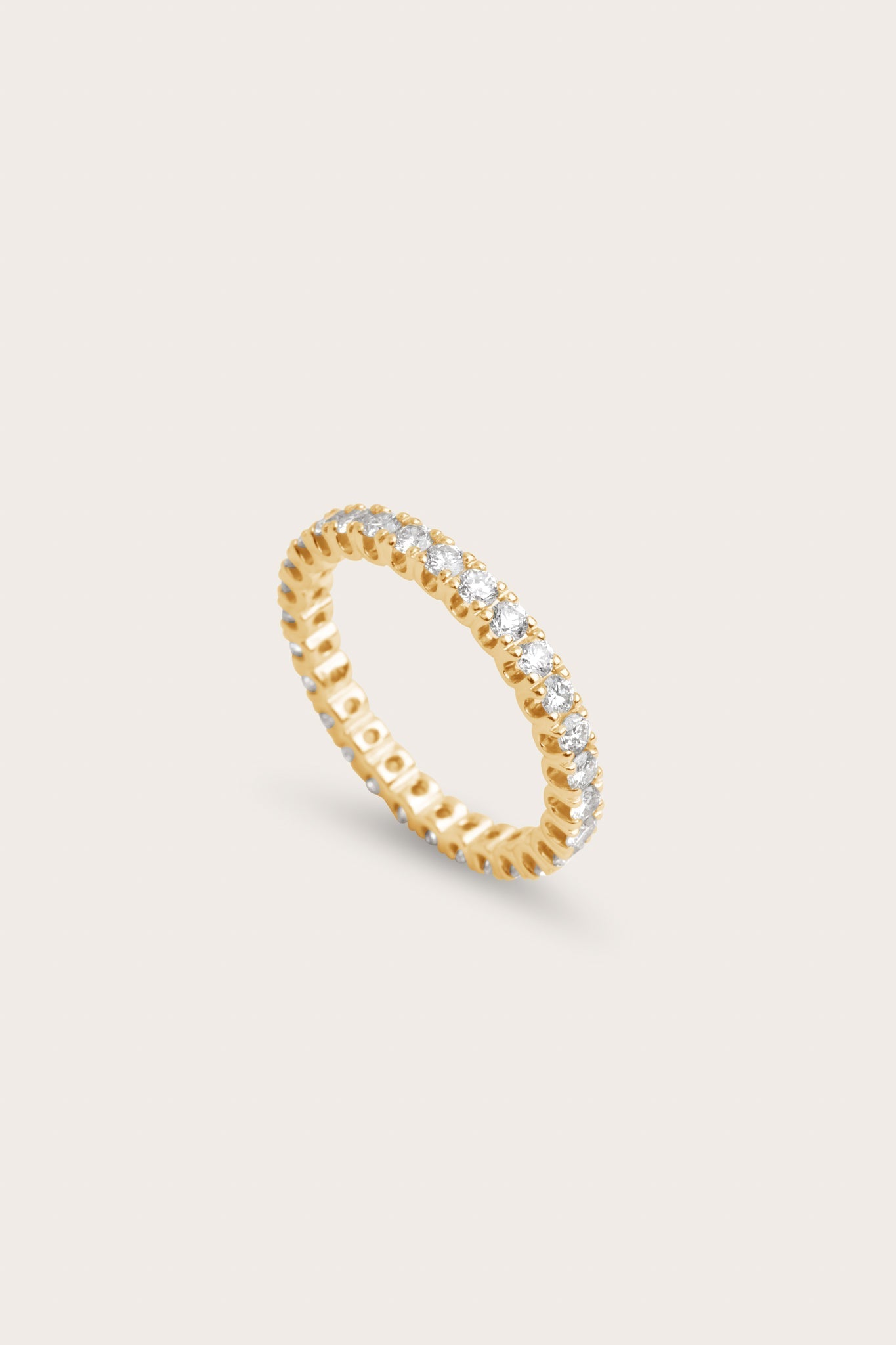 0.2 TCW Round Diamond Curved Pave DEF/VVS Lab Grown Wedding Band